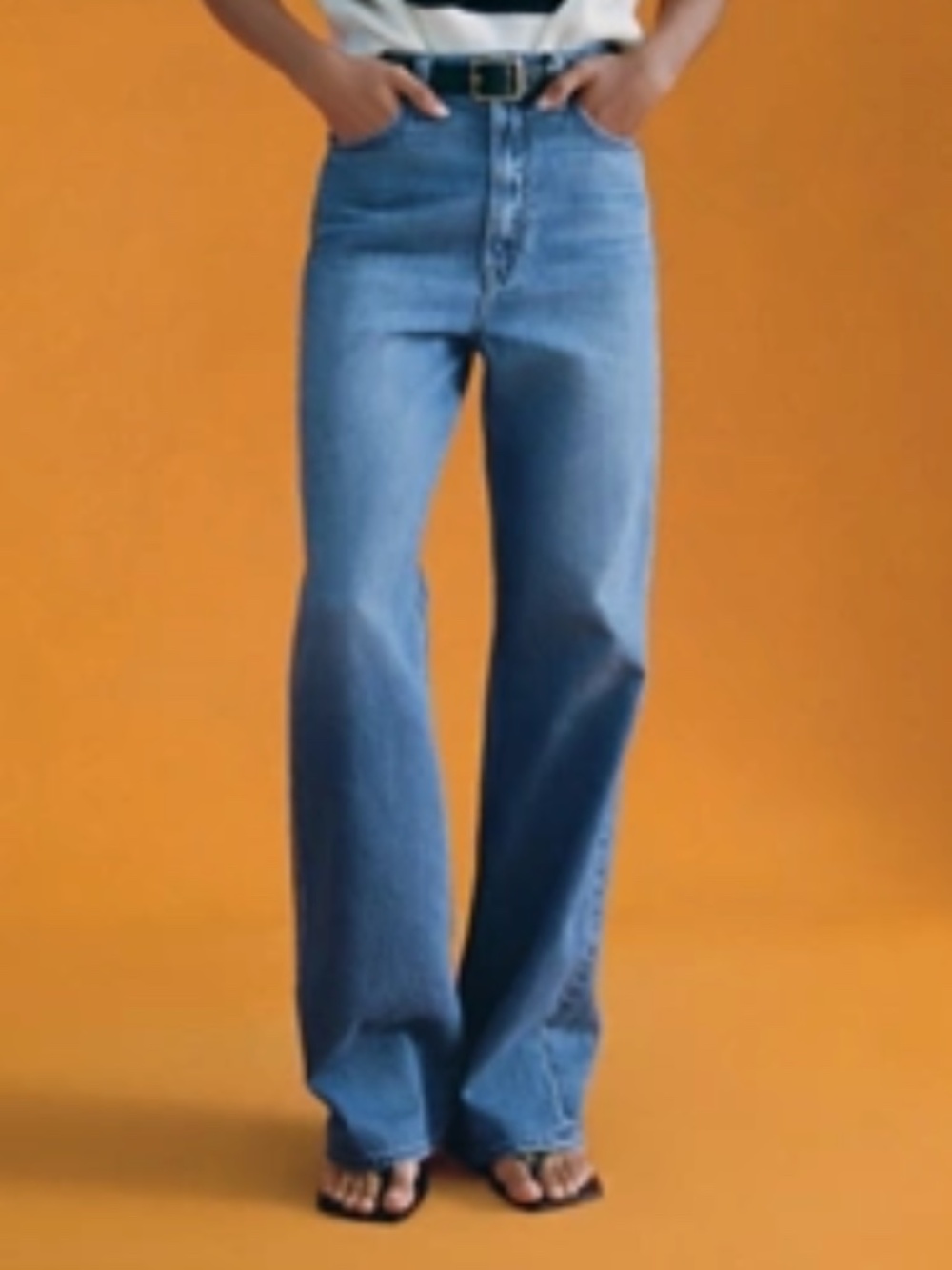 MOTHER DENIM The Savory Heel High-Rise Wide-Leg Jeans